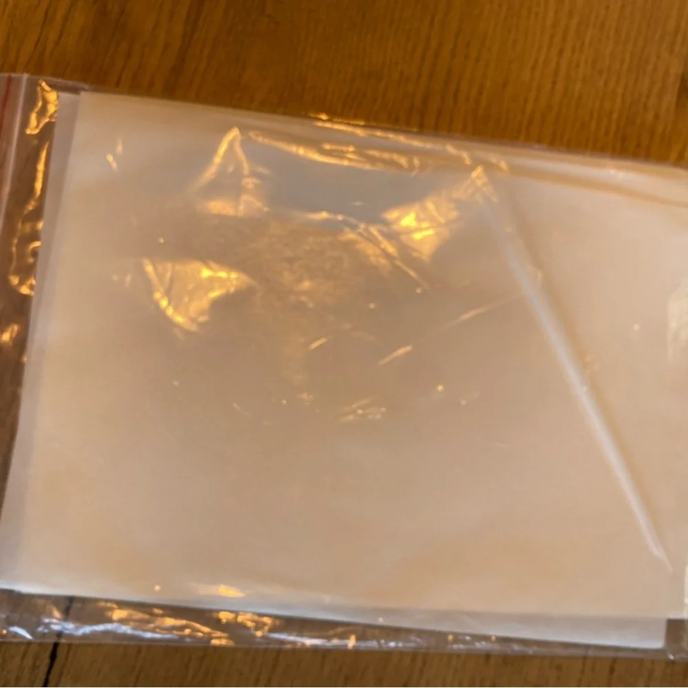 White fusible double sided 8x11” Paper Sheets‎